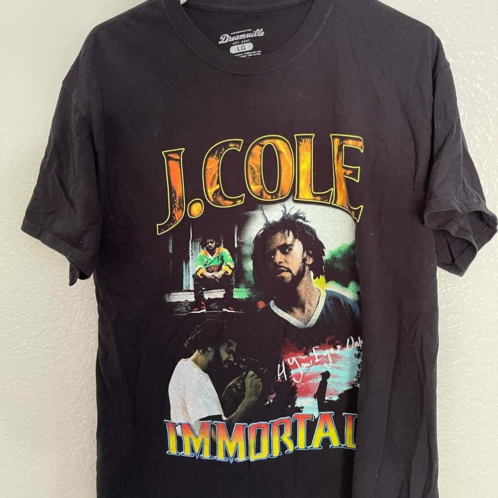 J. Cole Retro Immortal T-Shirt - Black - Men’s Large